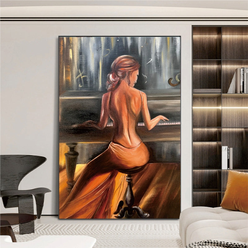 The Orange Pianist - 24x36"