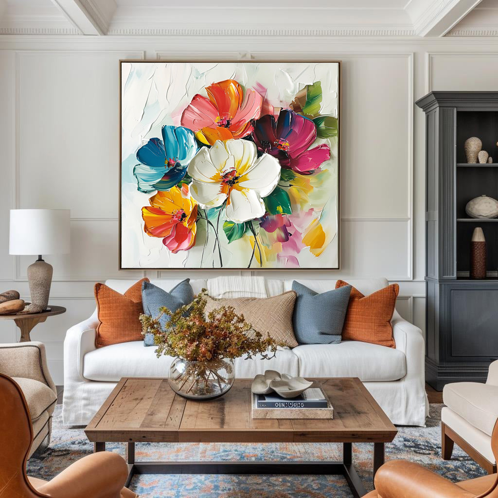 Kind Flowers - 64x64"