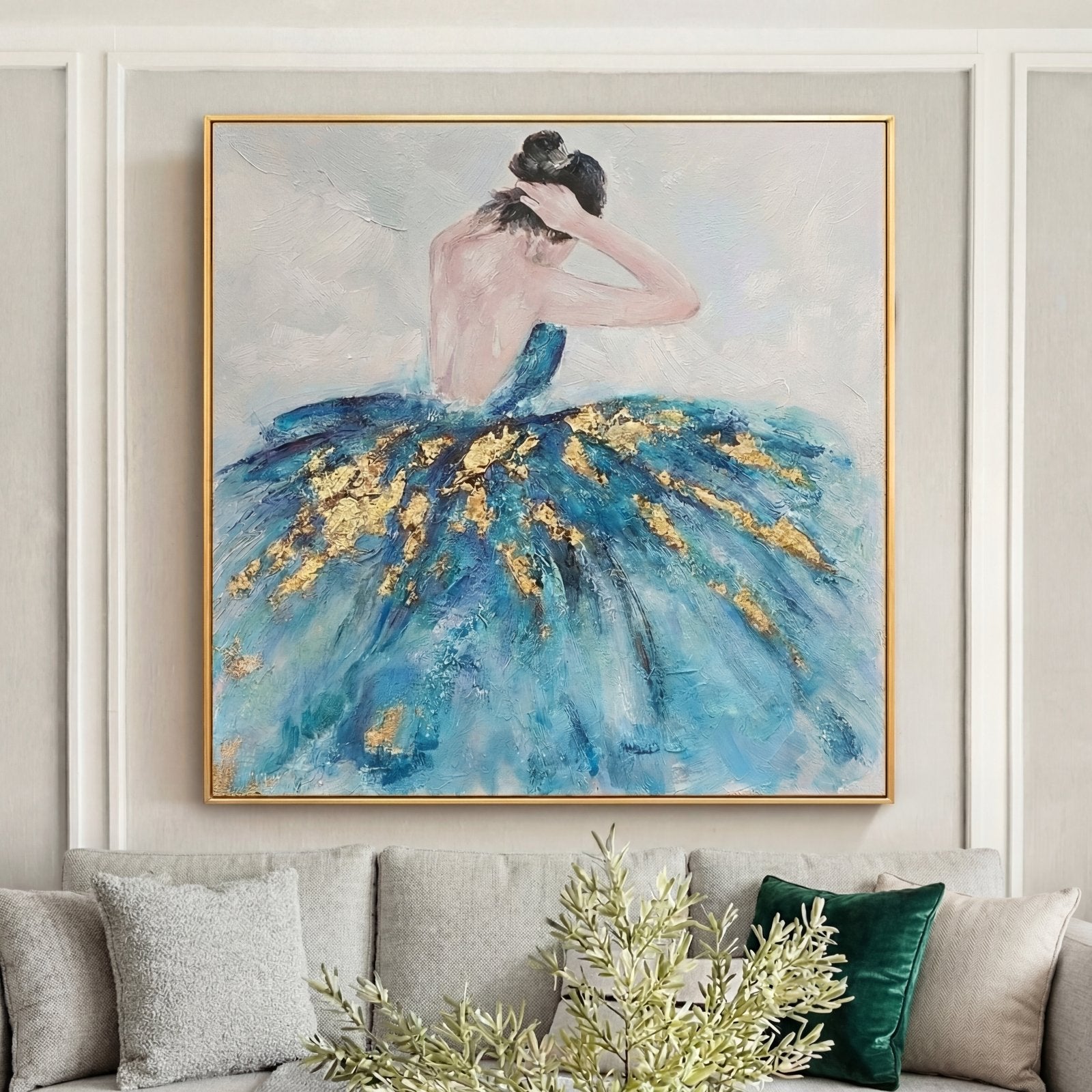 Ballerina in Blue Painting