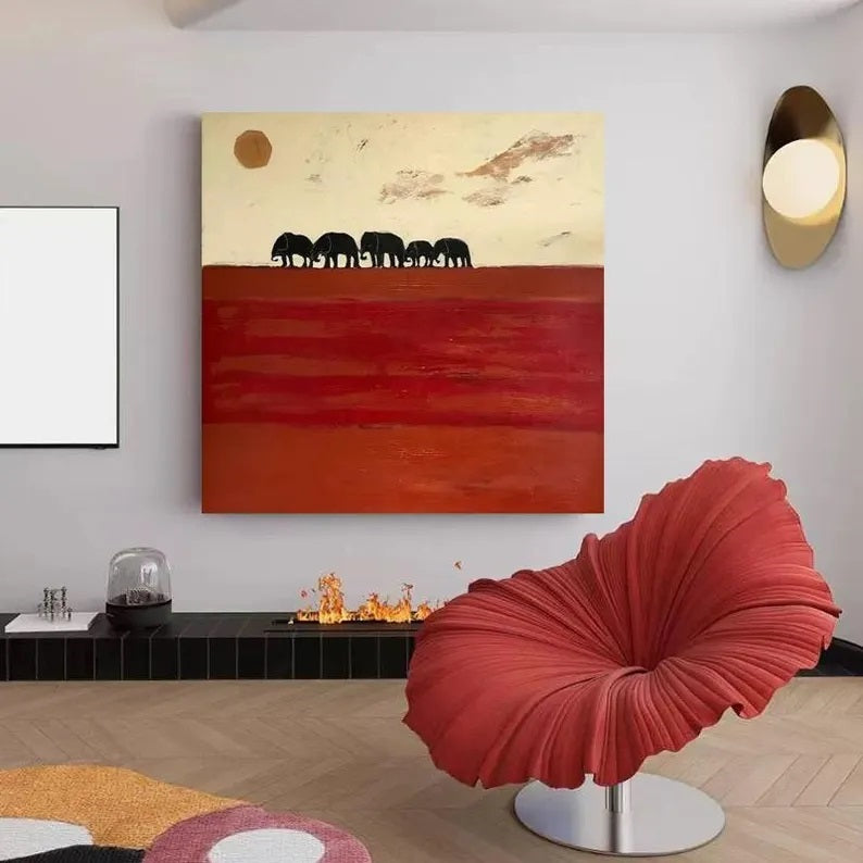 Sonnenuntergangskarawane