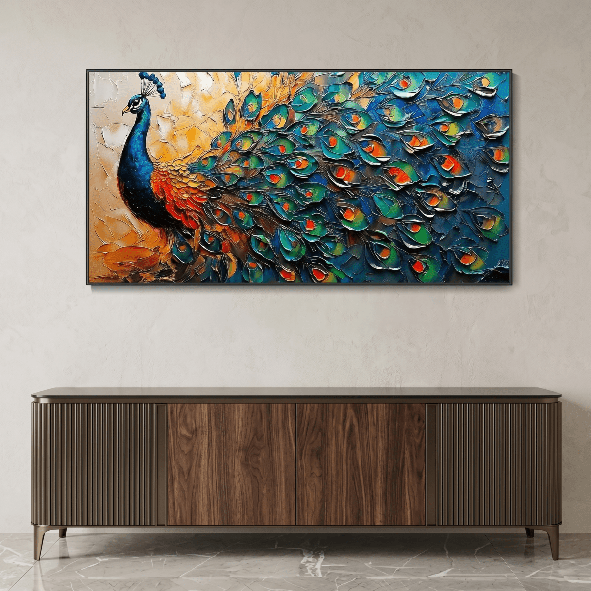 Indigo the Peacock