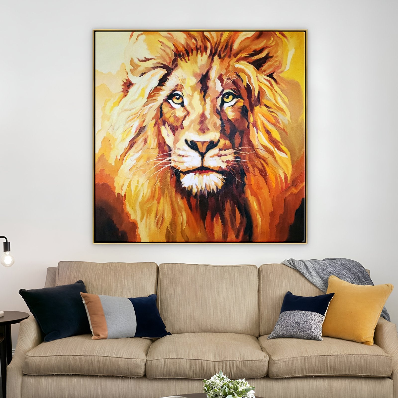 The Golden Lion - 40x40"