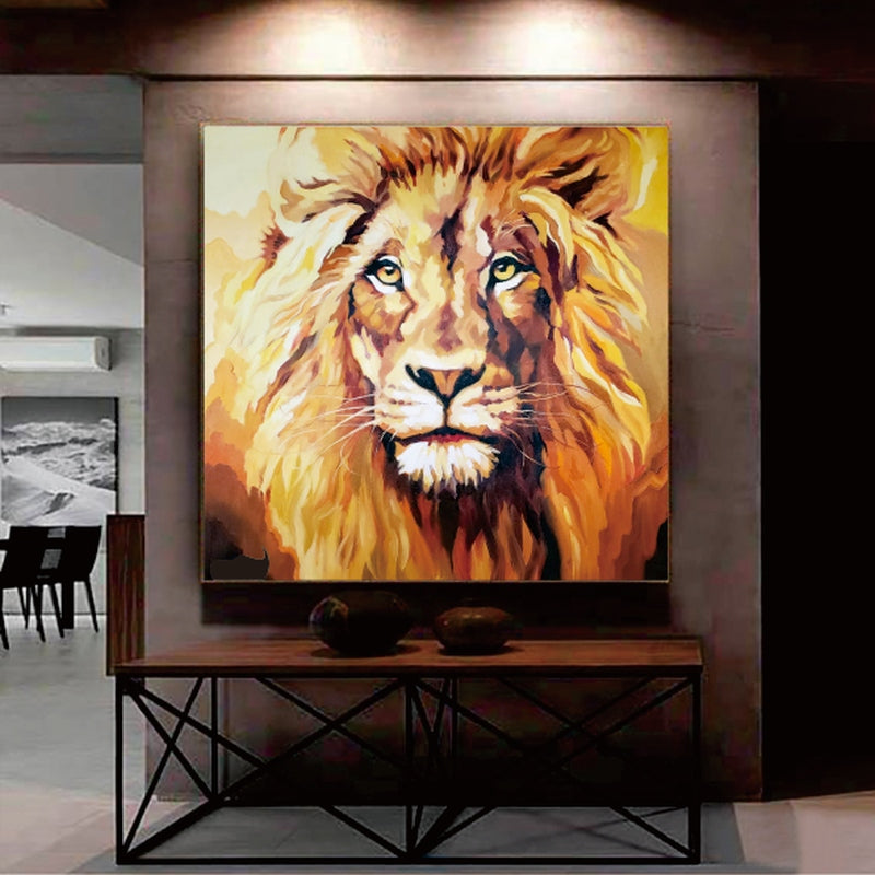 The Golden Lion - 40x40"