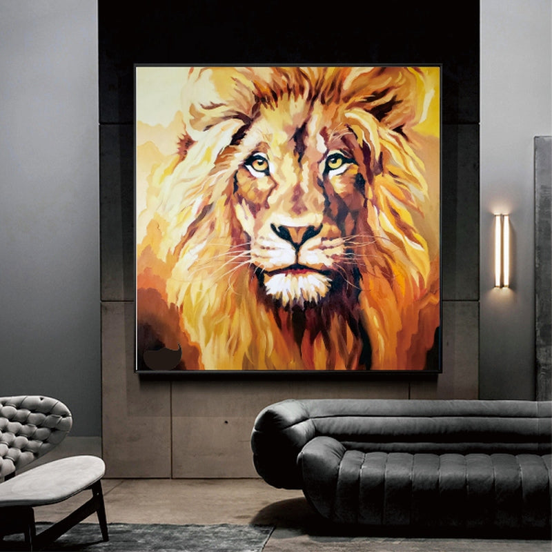 The Golden Lion - 40x40"