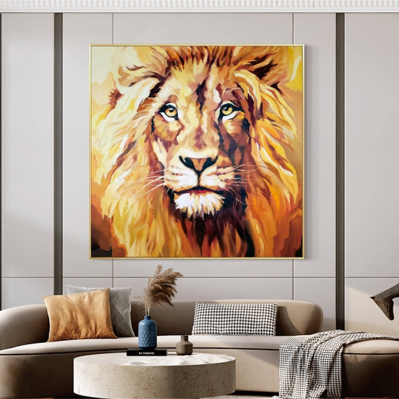 The Golden Lion - 40x40"