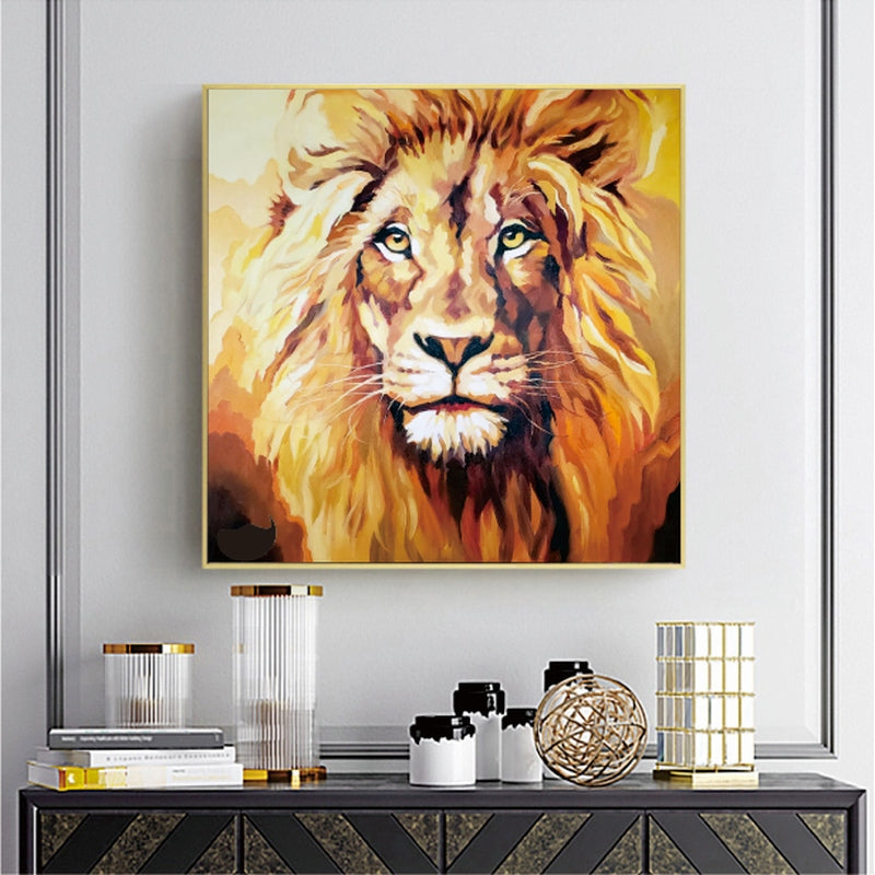 The Golden Lion - 40x40"
