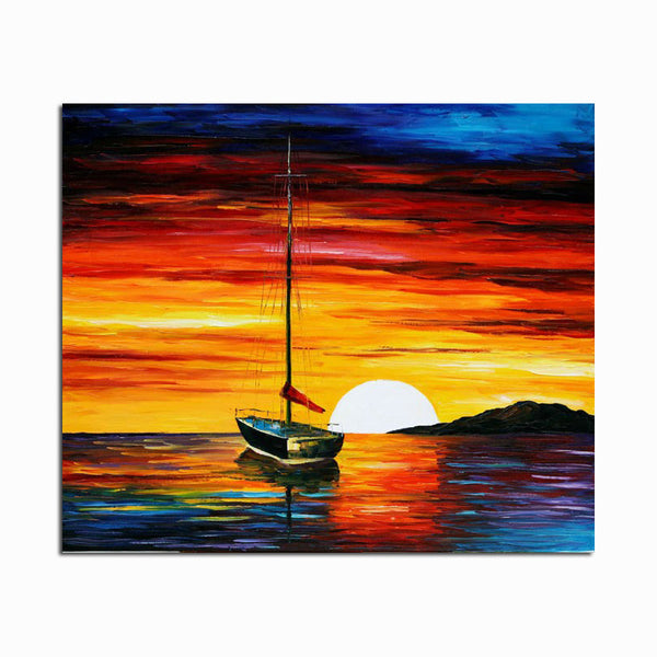 1 puesta de sol en el océano