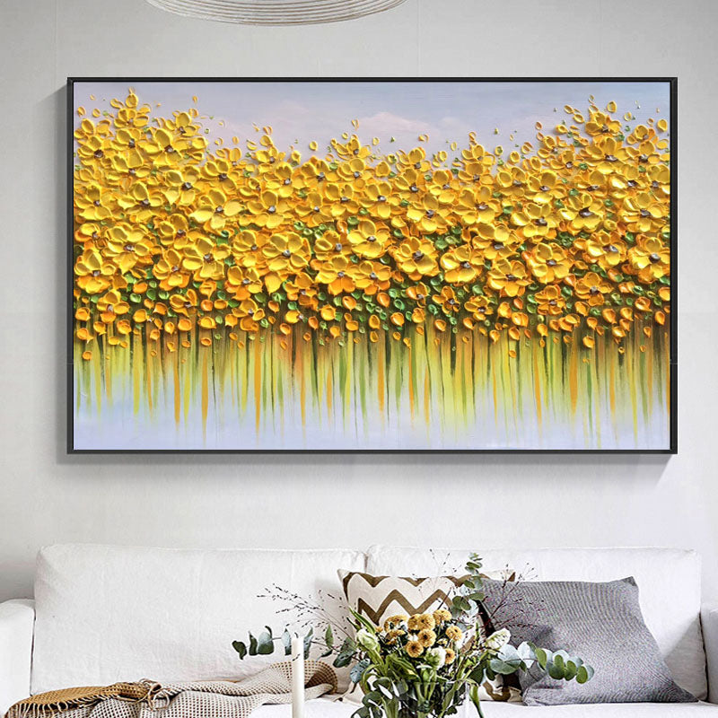 Goldene Lilien - 79x79cm