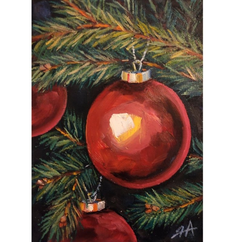 The Red Christmas Bauble