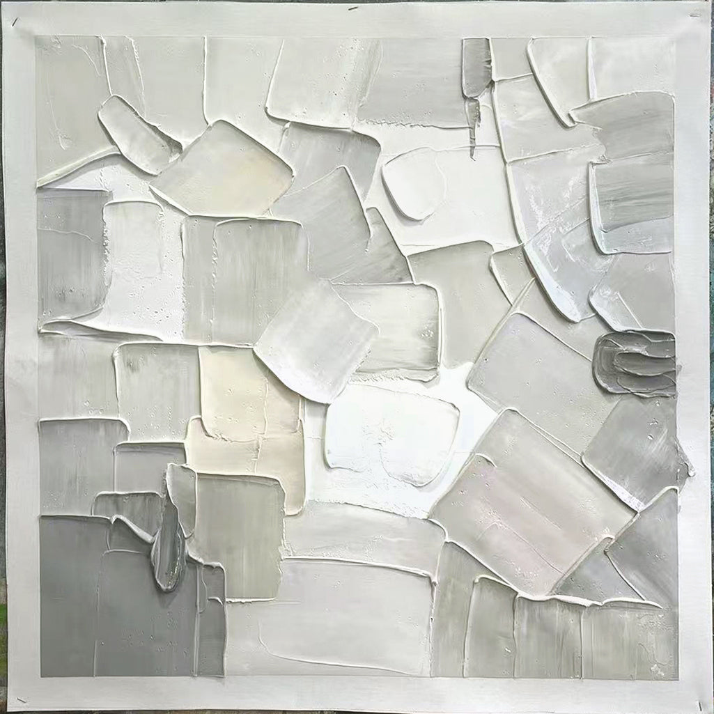 Patches of Snow - 40x40"