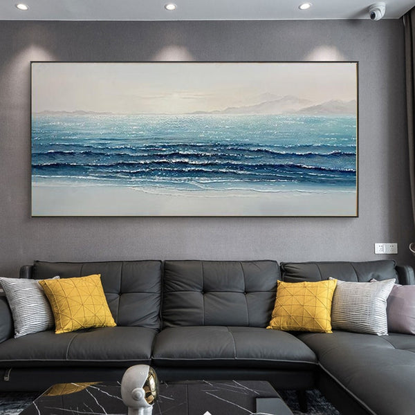 Crystal Blue Shores - 46x23"