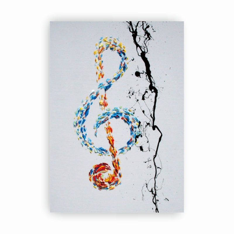 Treble Clef in Colors