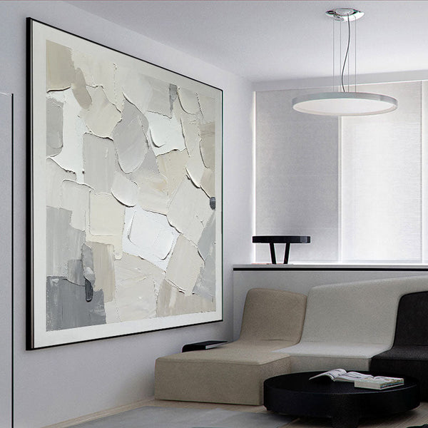 Patches of Snow - 40x40"