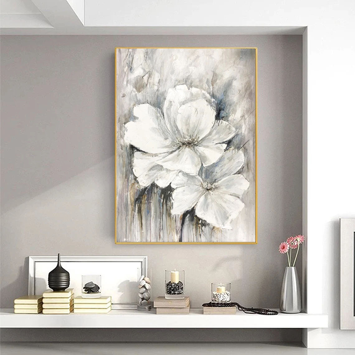 Melancholic White Flowers