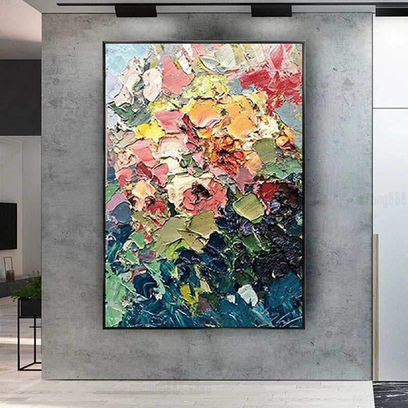 Pastel Flowers - 24x24"
