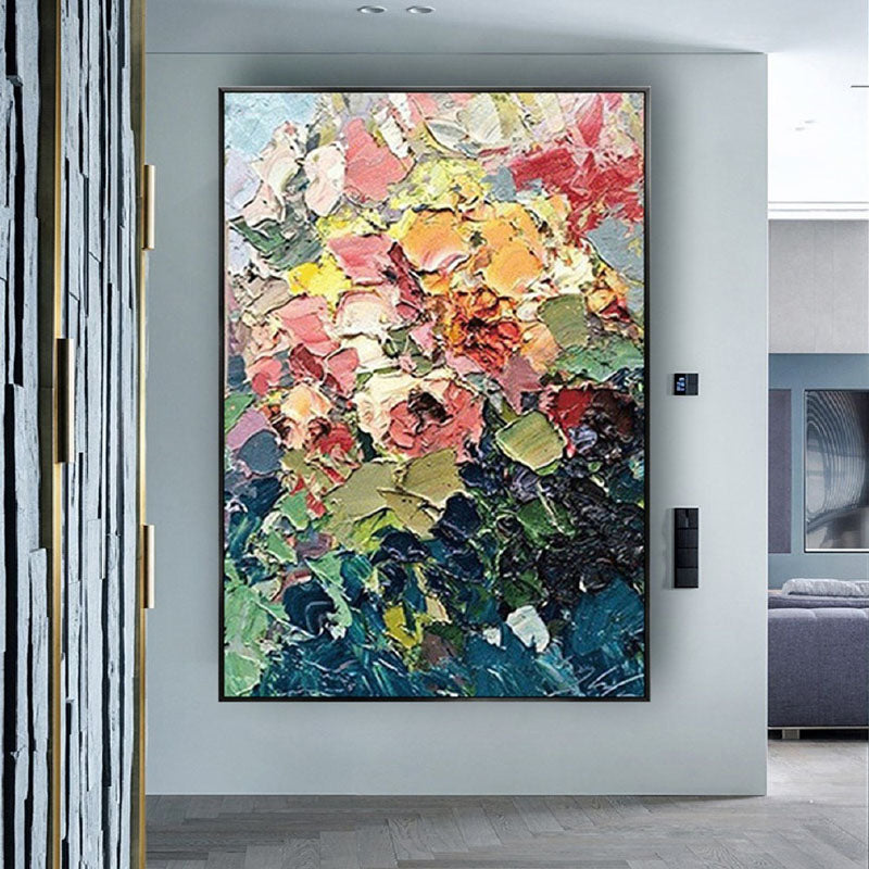 Pastel Flowers - 24x24"