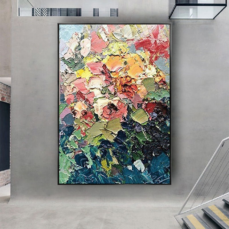 Pastel Flowers - 24x24"