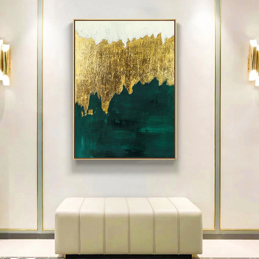 Gold Rush / Green - 32x48"