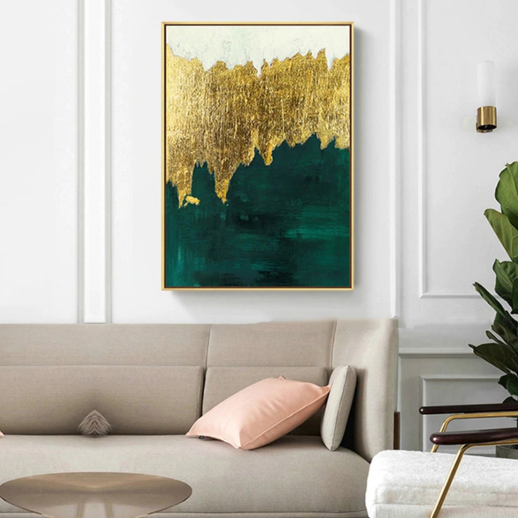 Gold Rush / Green - 32x48"