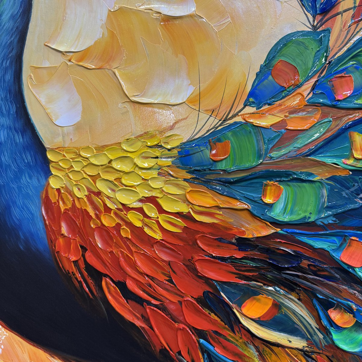 Indigo the Peacock