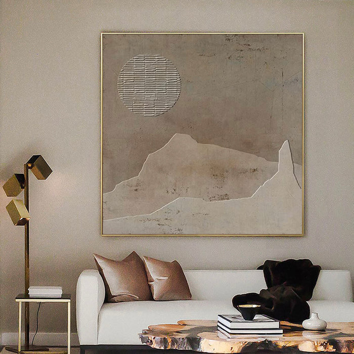 Large Abstract Framed Canvas Wall Art - 31x70 Inches, Modern Minimalist Painting For Living Room, Bedroom, Or Office - View #2