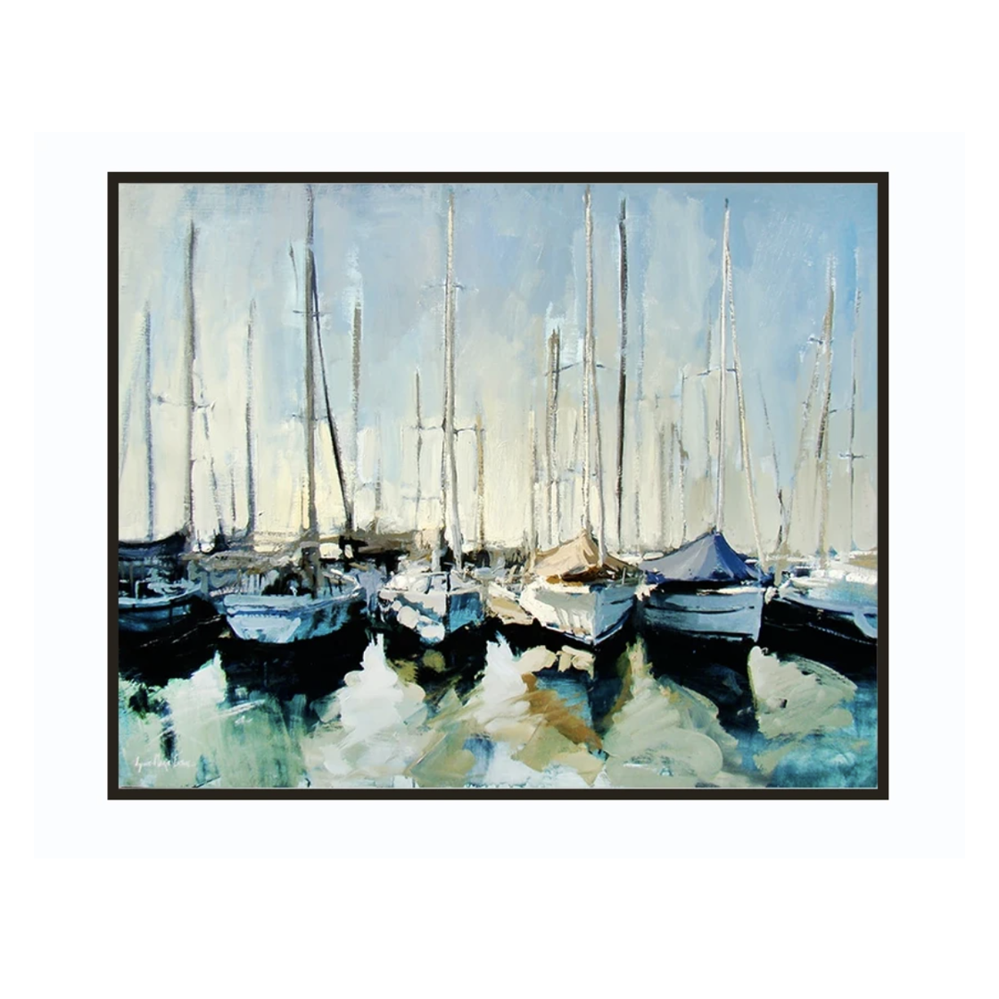 Resting Sailboats - 36x24"