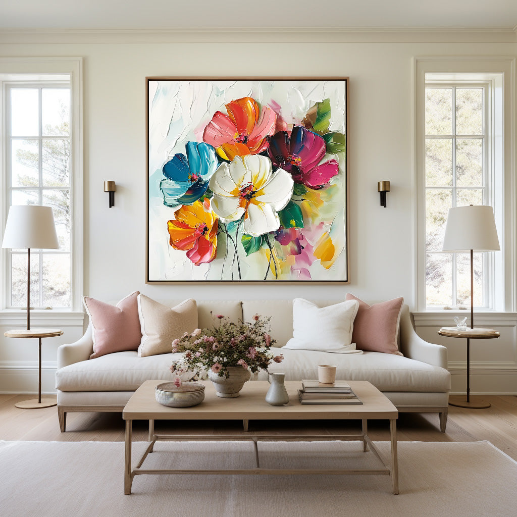 Kind Flowers - 64x64"