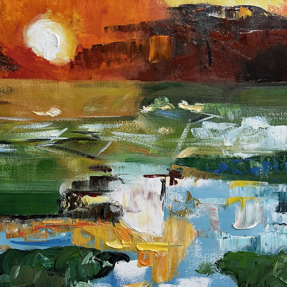 Sonnenuntergangs-Tal