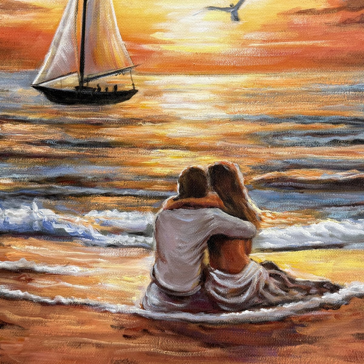 Mirando la puesta de sol
