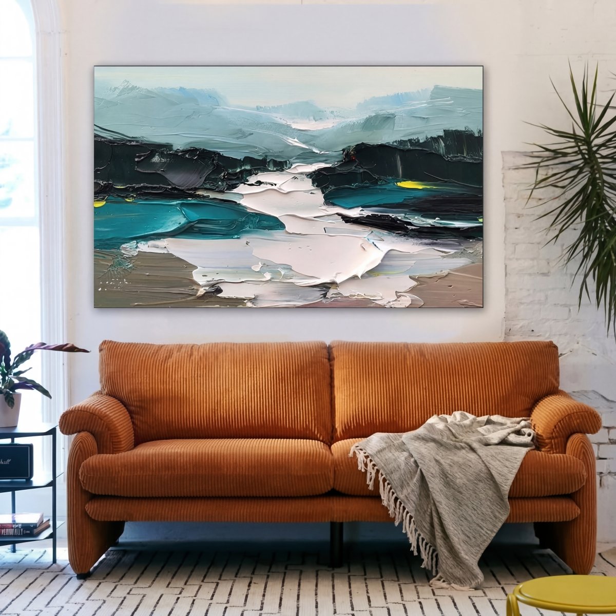 Abstrakter Gletscher