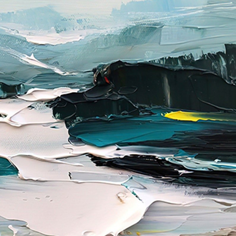 Abstrakter Gletscher