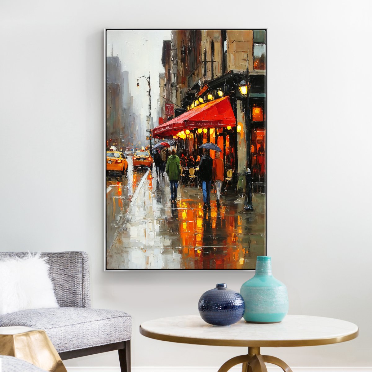 Innenstadt-Regen