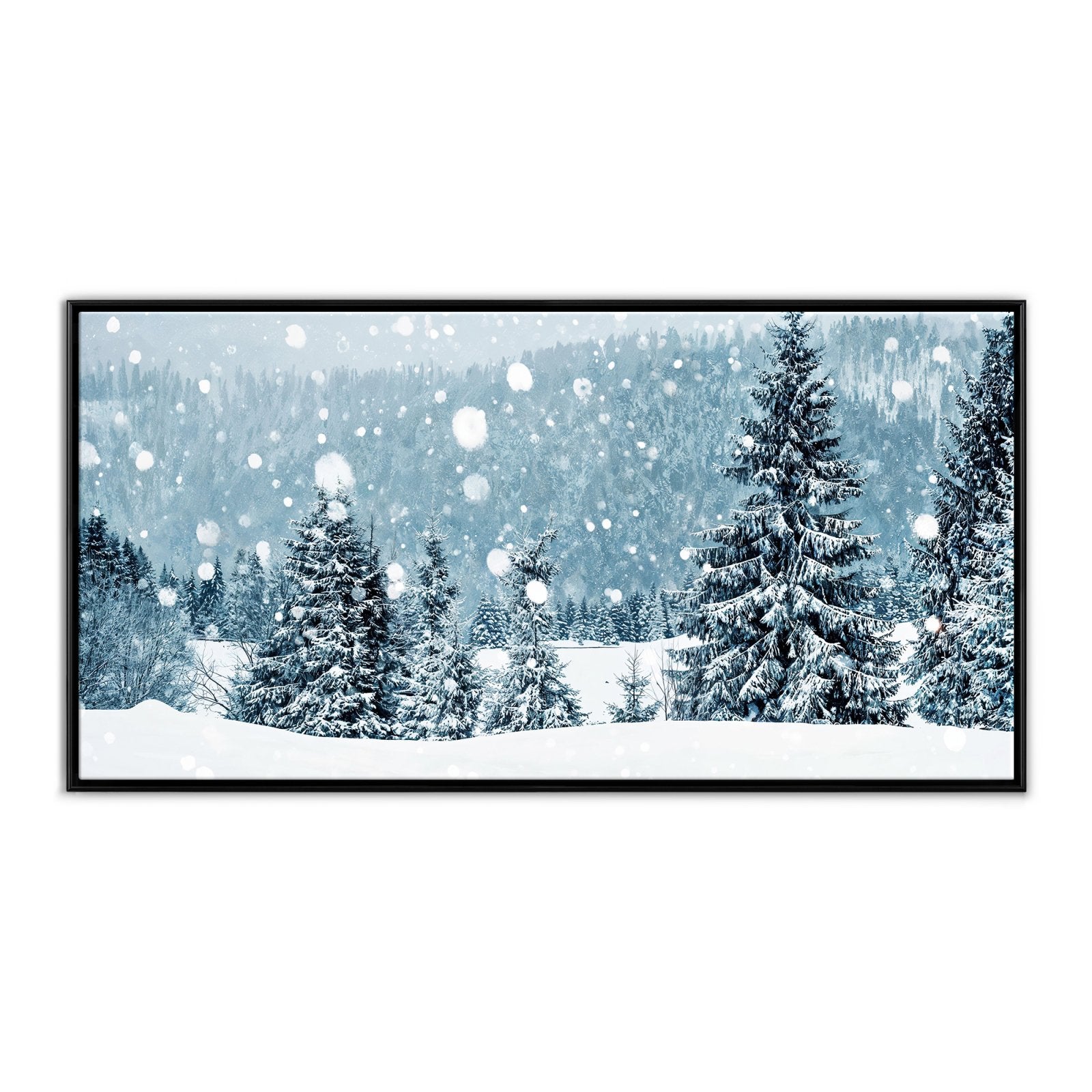 Wald Schneefall