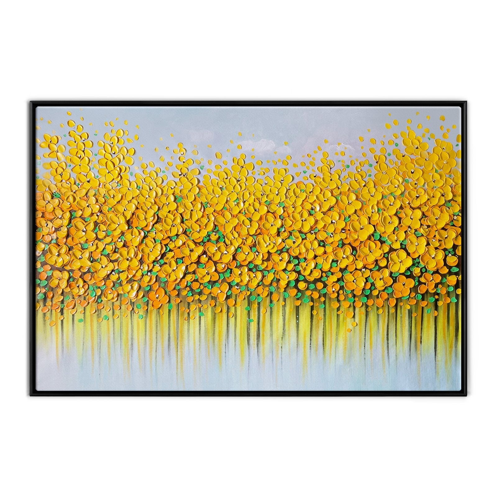 Goldene Lilien – 210x140cm