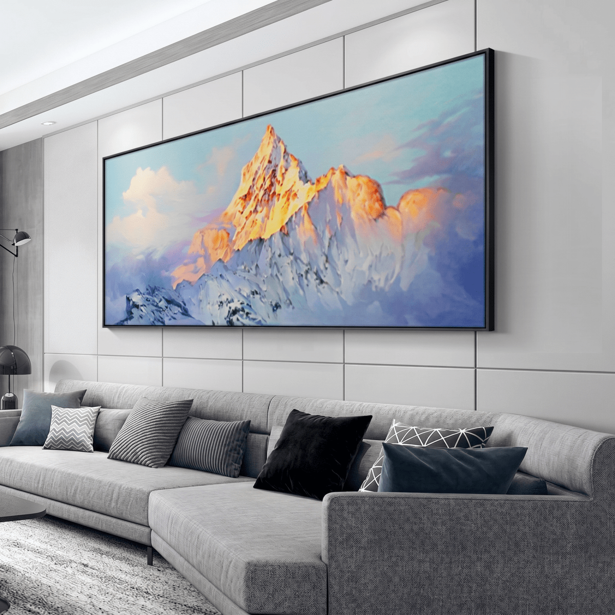 Goldene Bergspitze