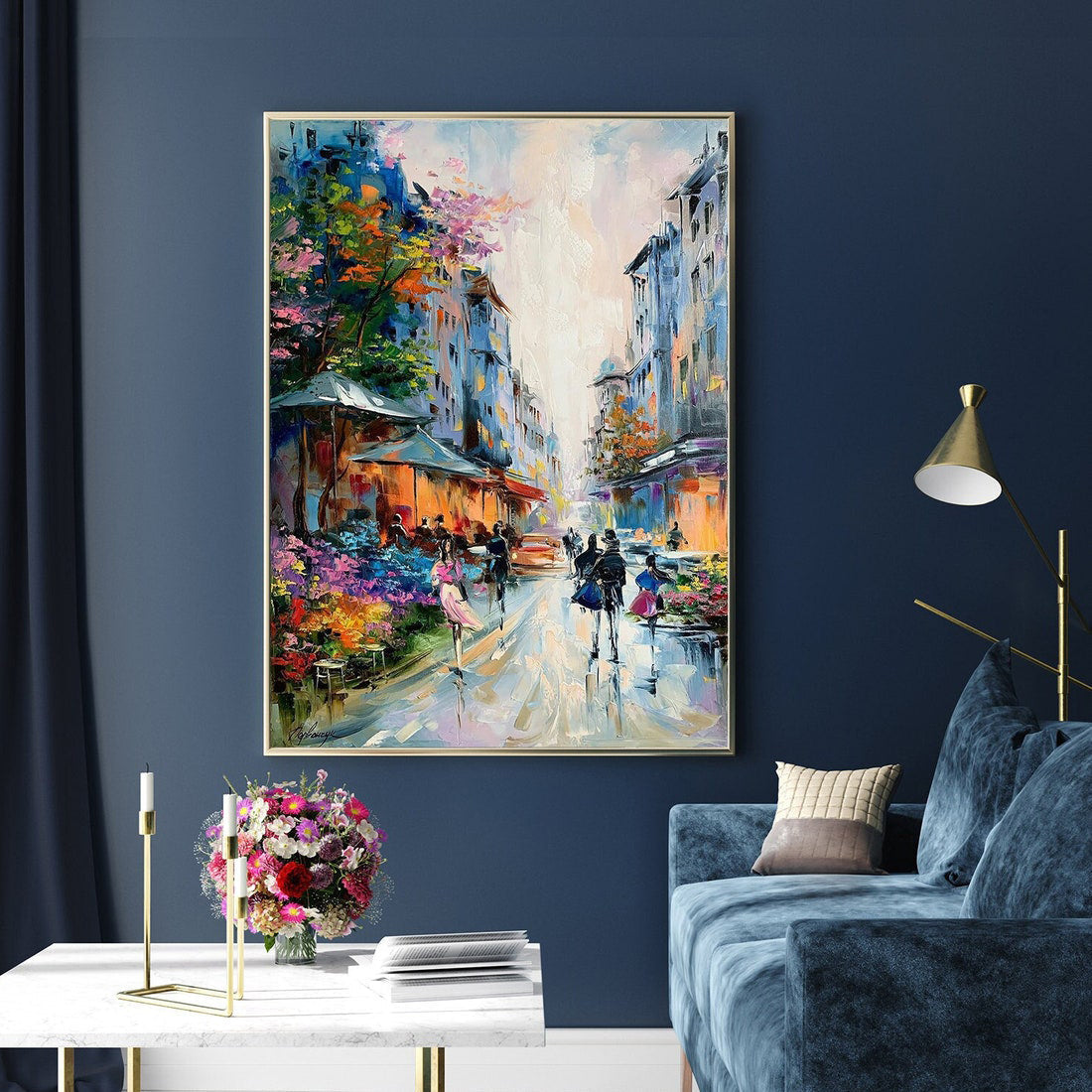 Marché Aux Fleurs - 40x60"