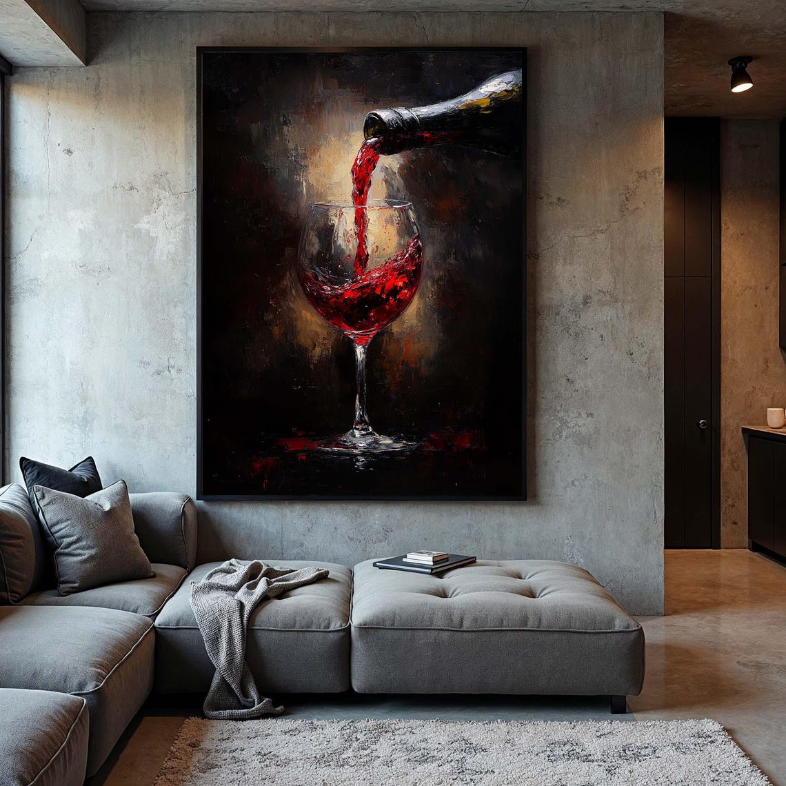 Pouring Red - 56x84"