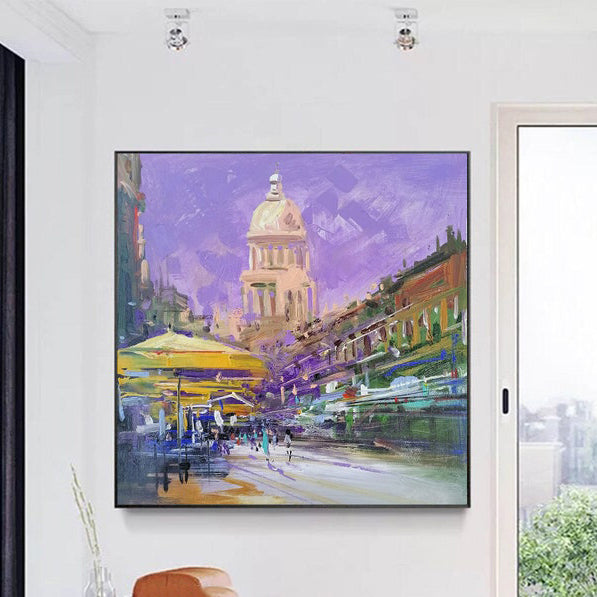 Rushing in Rome Painting