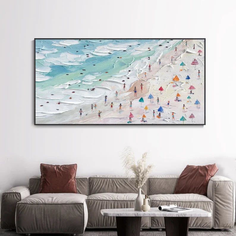 The Painted Beach - 110x56"