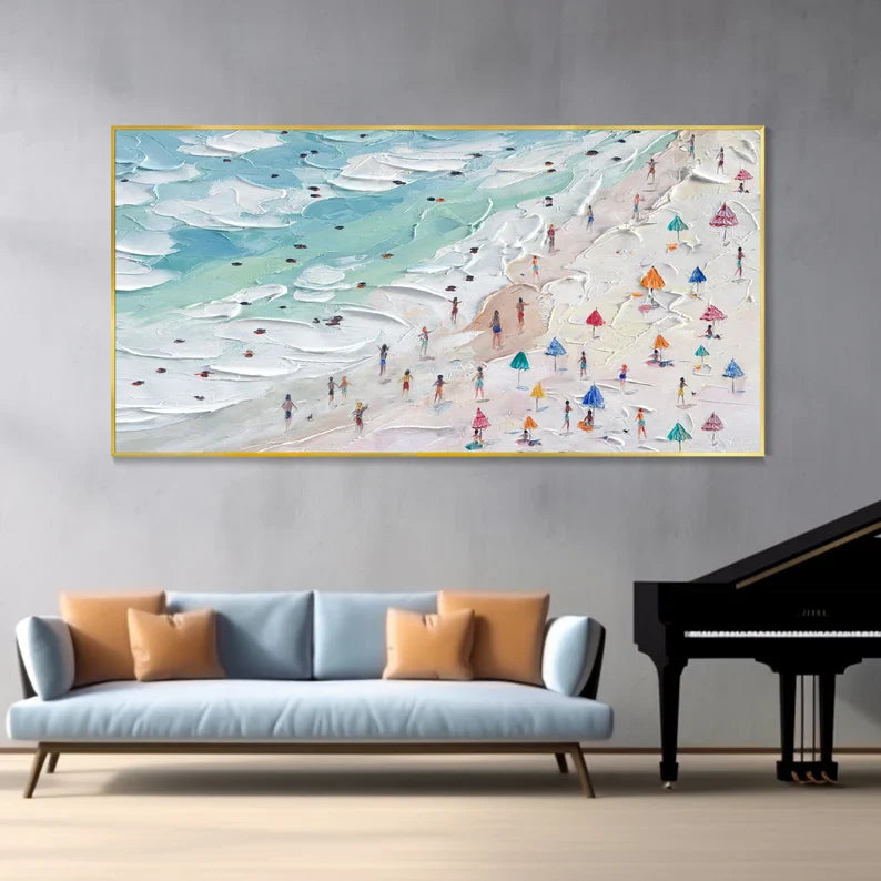 The Painted Beach - 110x56"
