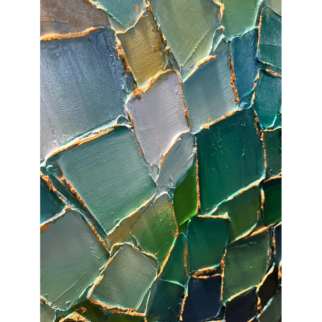 Das grüne Buntglas