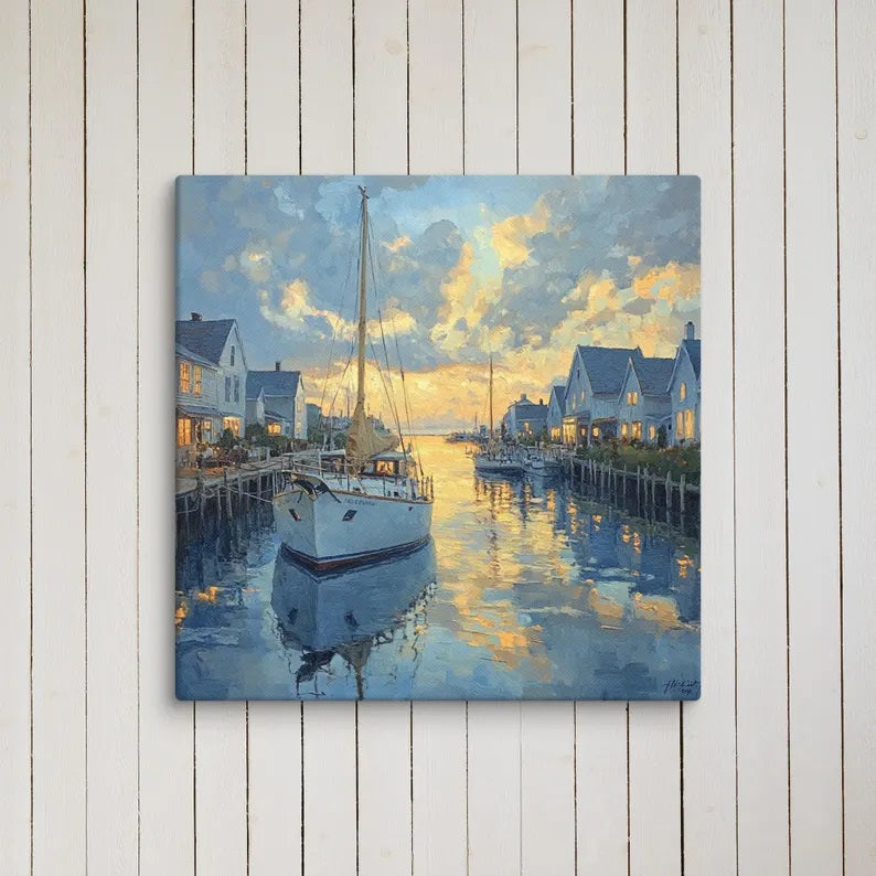 Nantucket Harbor - 24x24"