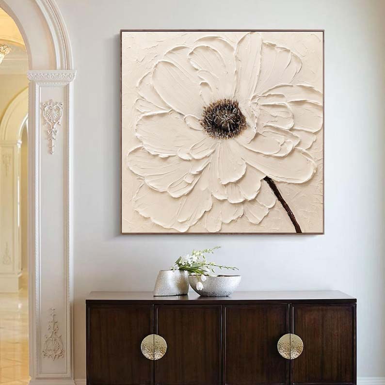 Beigefarbene Blume