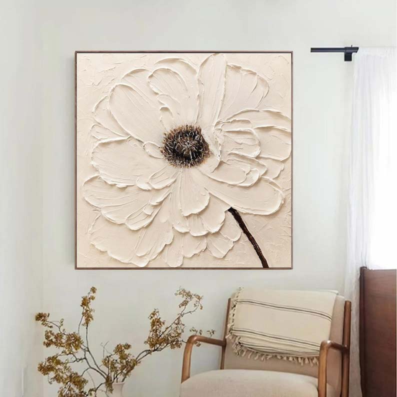 Beigefarbene Blume