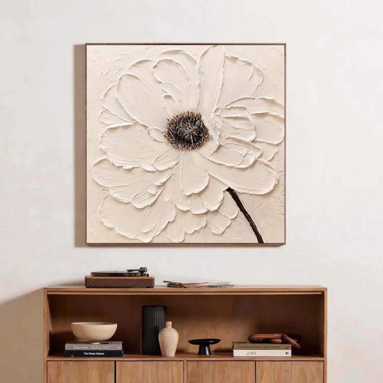 Beigefarbene Blume
