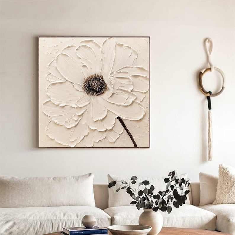 Beigefarbene Blume