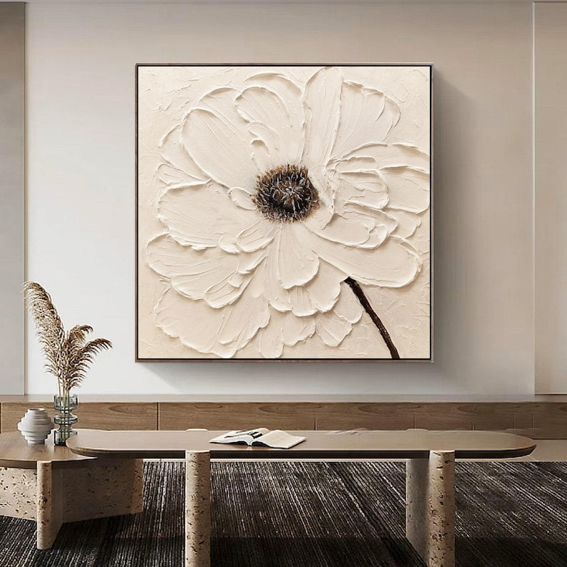 Beigefarbene Blume