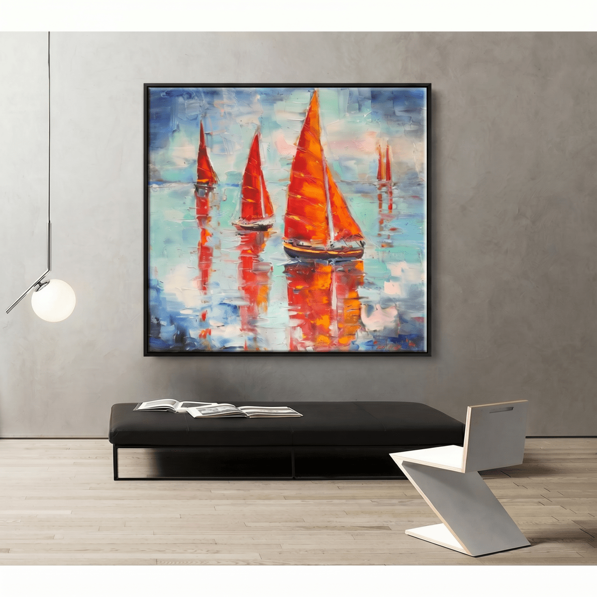 Red Sailing Boats