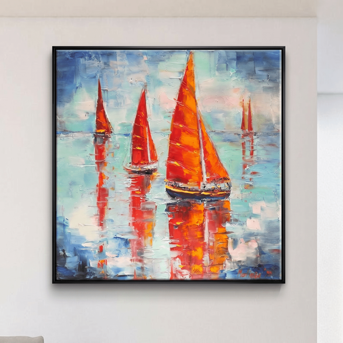 Red Sailing Boats