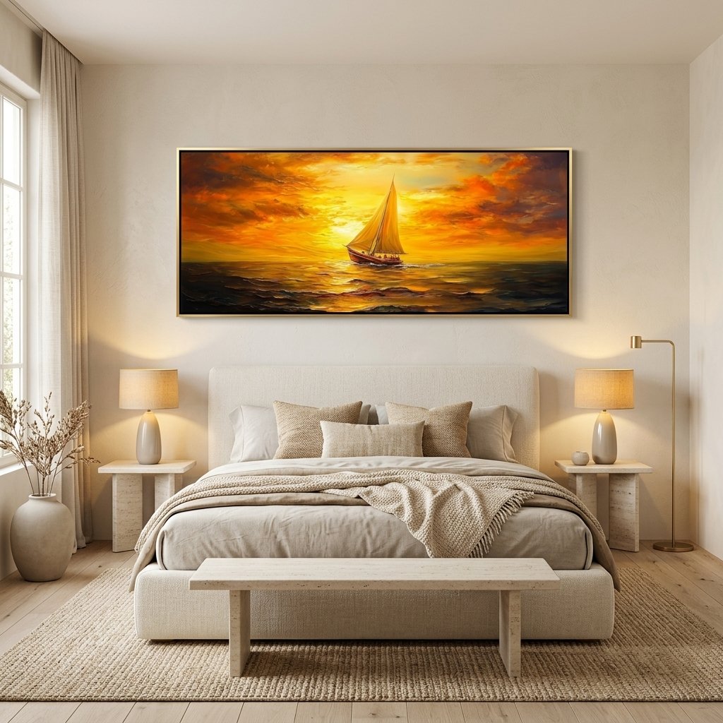 Segeln bei Sonnenuntergang